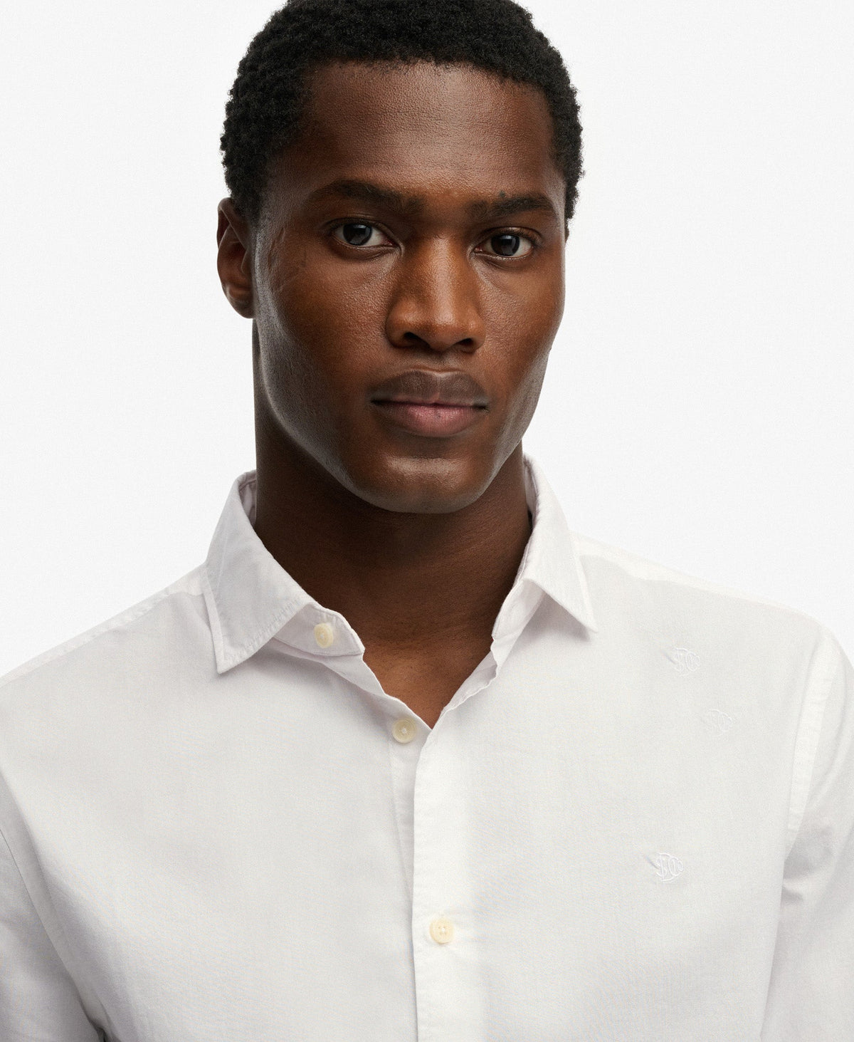 Cut Away Poplin Long Sleeve Shirt | Optic