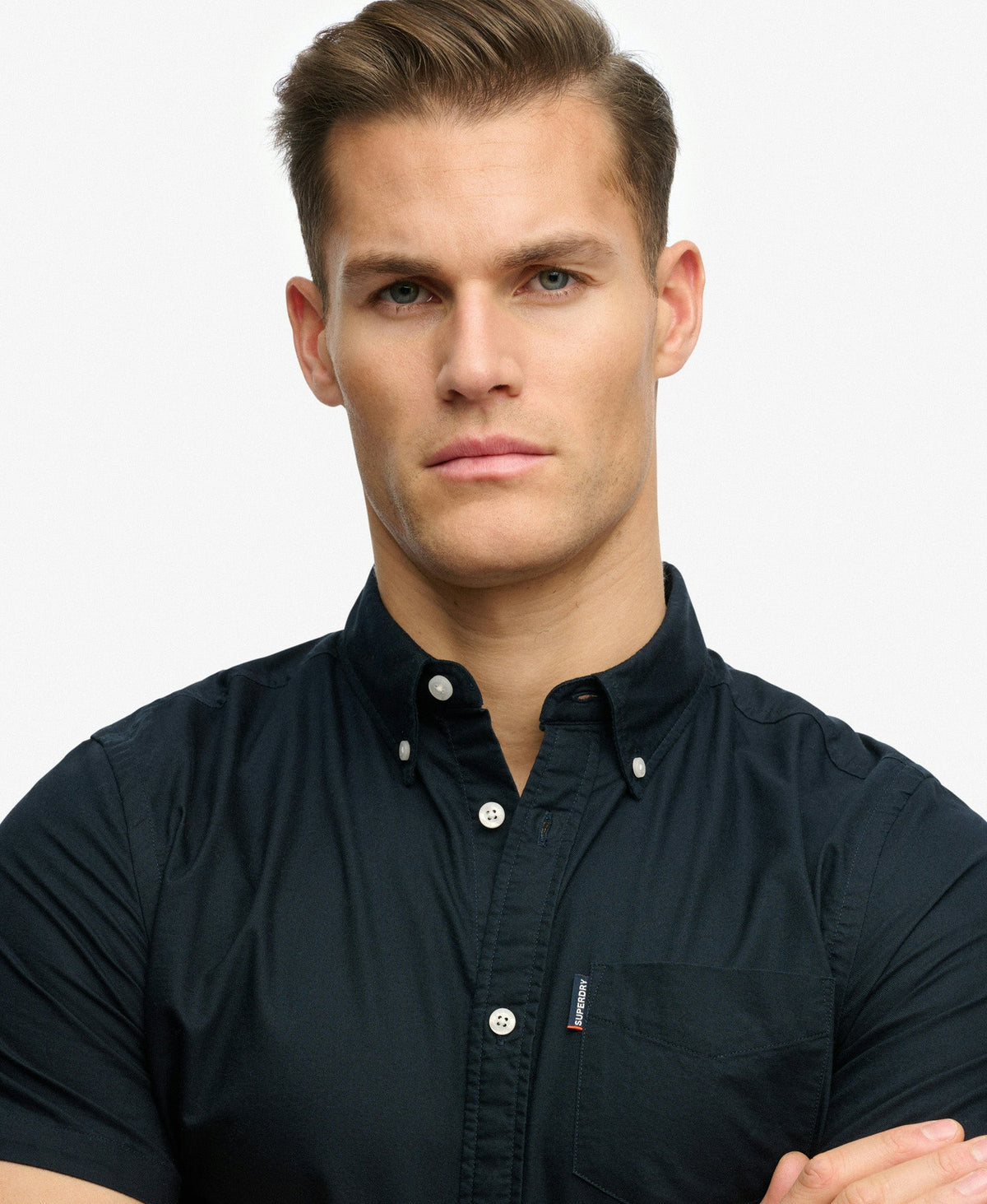 Oxford Short Sleeve Shirt | Eclipse Navy