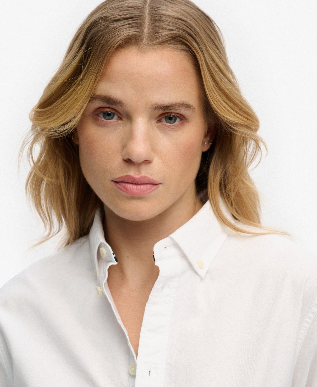Slim Oxford Long Sleeve Shirt | Optic White Oxford