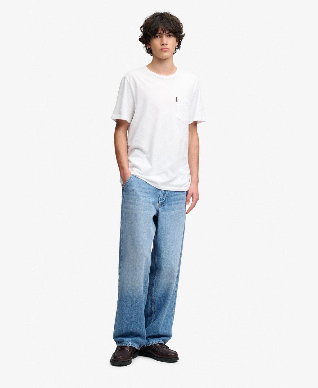 Oversized Rigid Washed Jean | Fairfield Light Blue 32