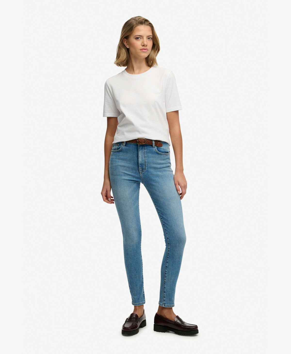 High Rise Skinny Jean | Mid Blue 30