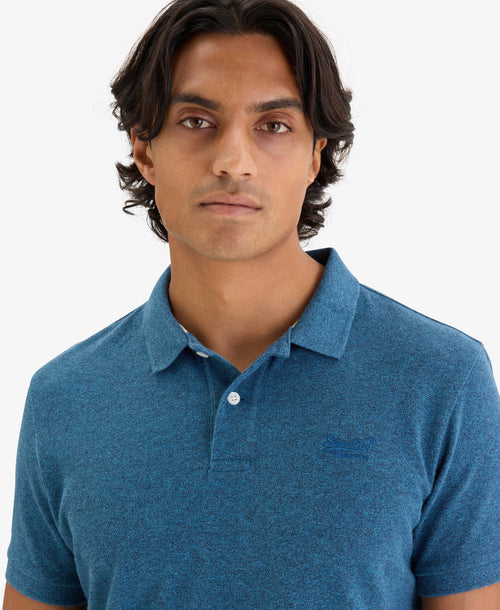 Classic Pique Polo | Charred Teal Grit