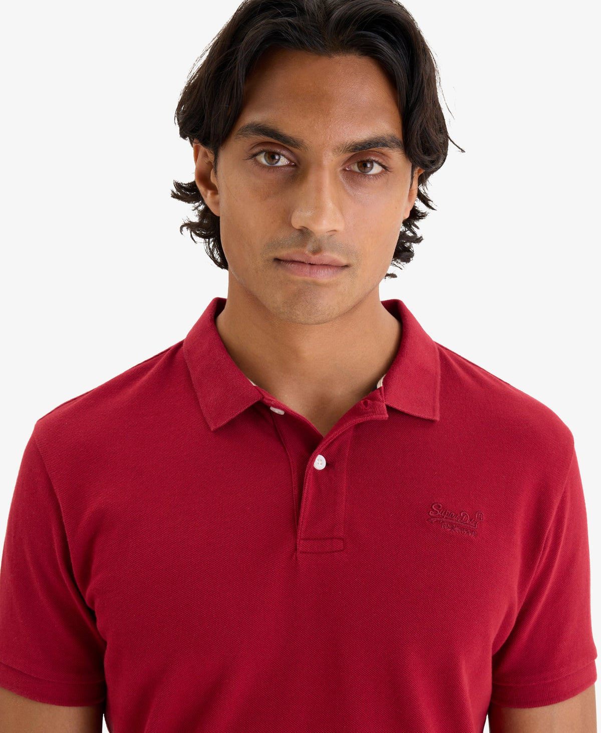 Classic Pique Polo | Red Dahlia
