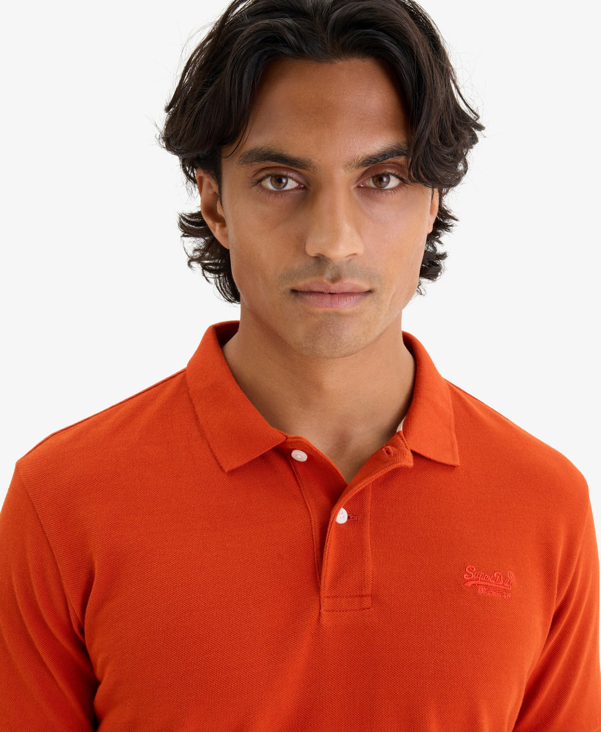 Classic Pique Polo | Denim Co Rust Orange