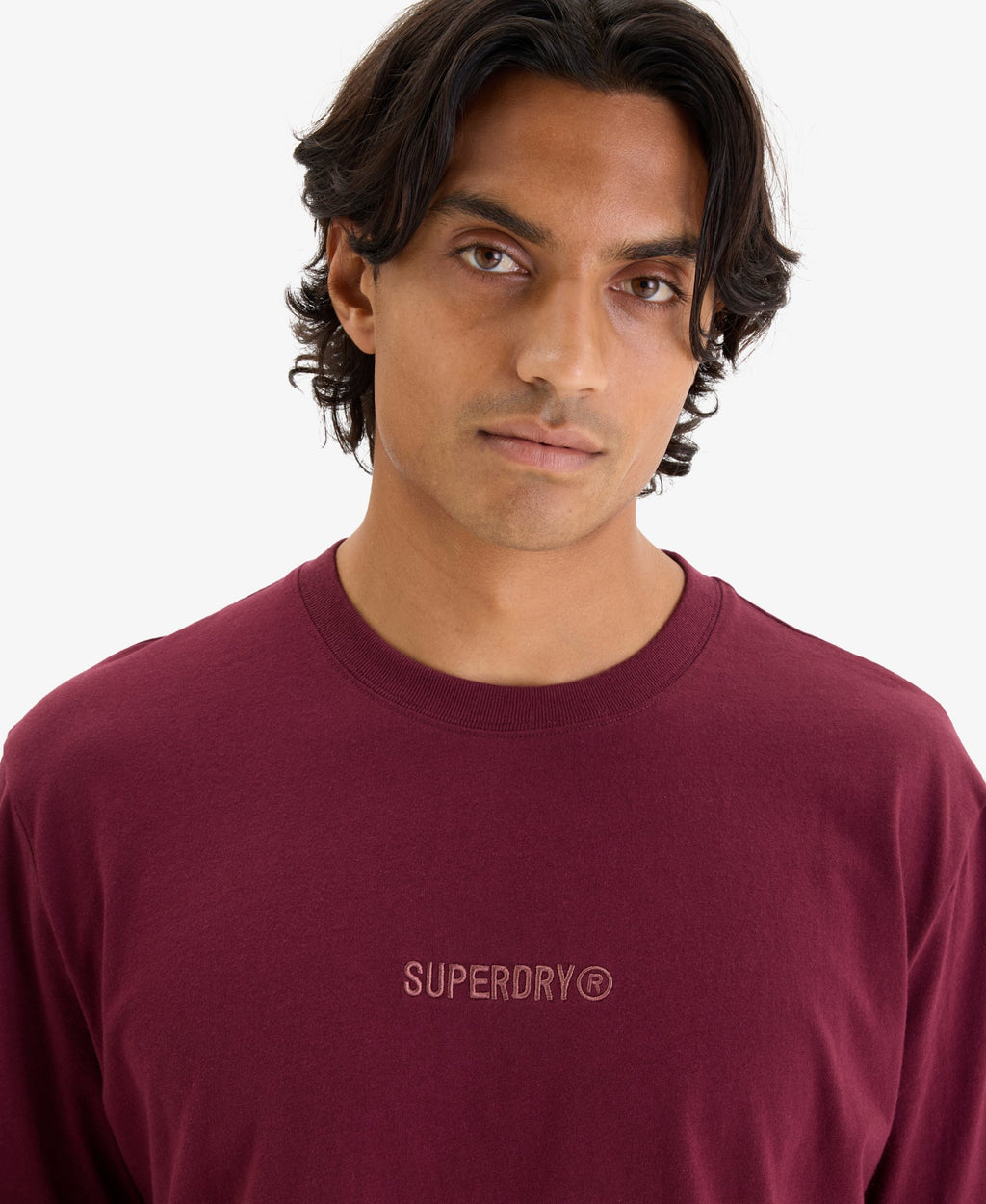 Micro Logo Tee | Tawny Port Red
