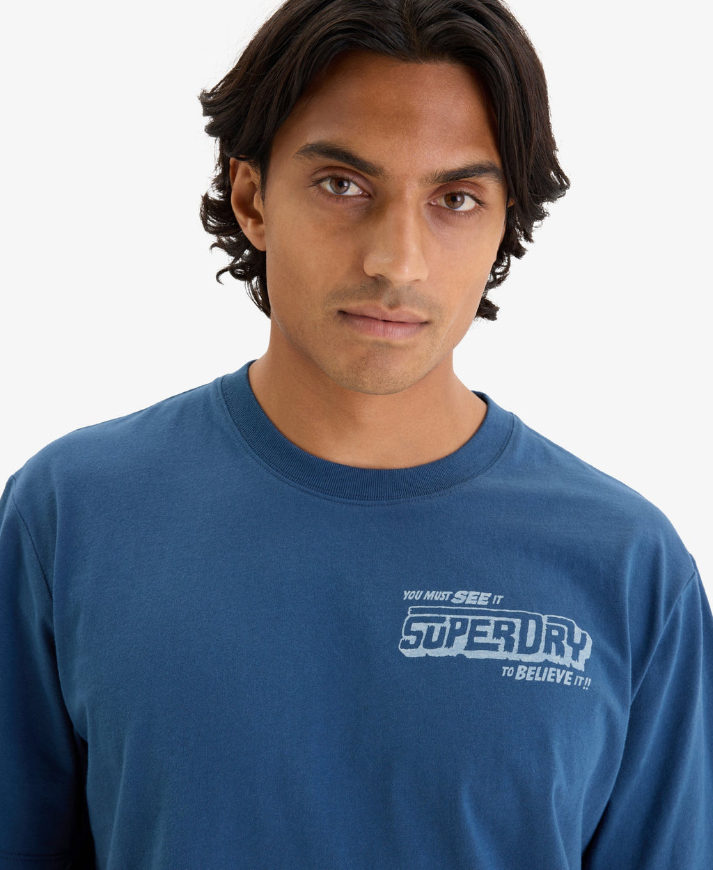Movie Graphic Chest Tee | Insignia Blue