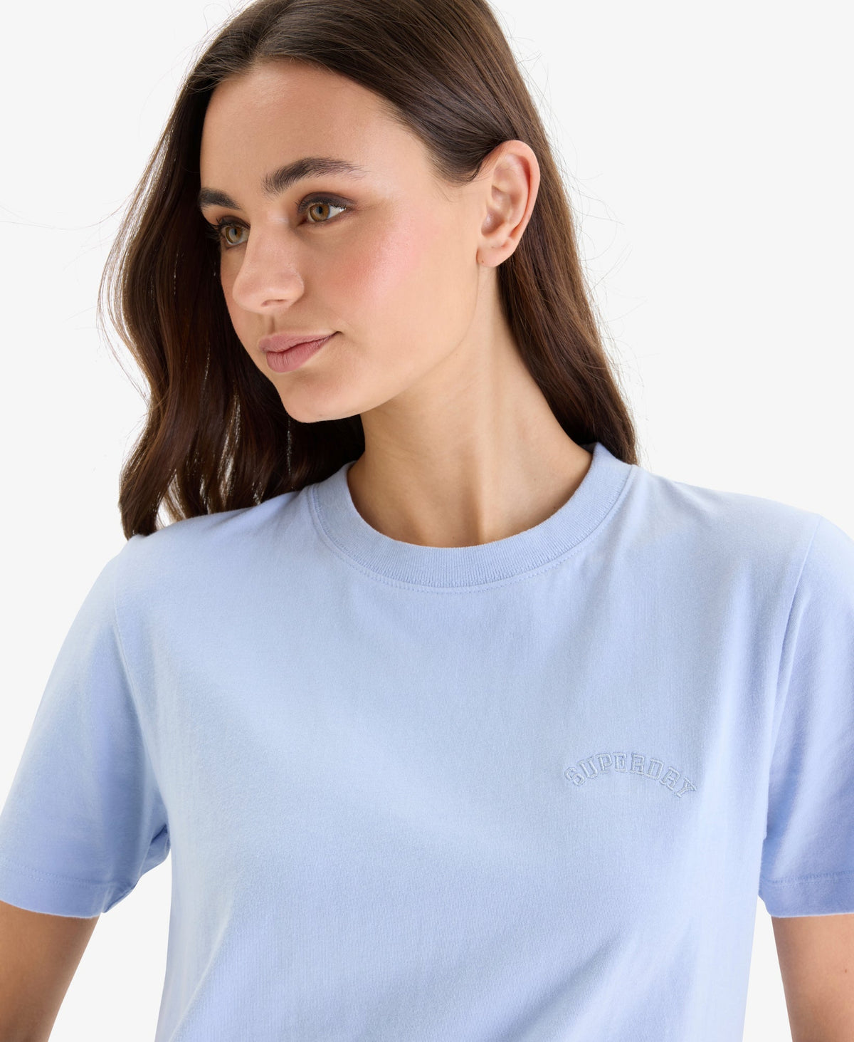 Essential Logo Embroidered Tee | Rich Blue