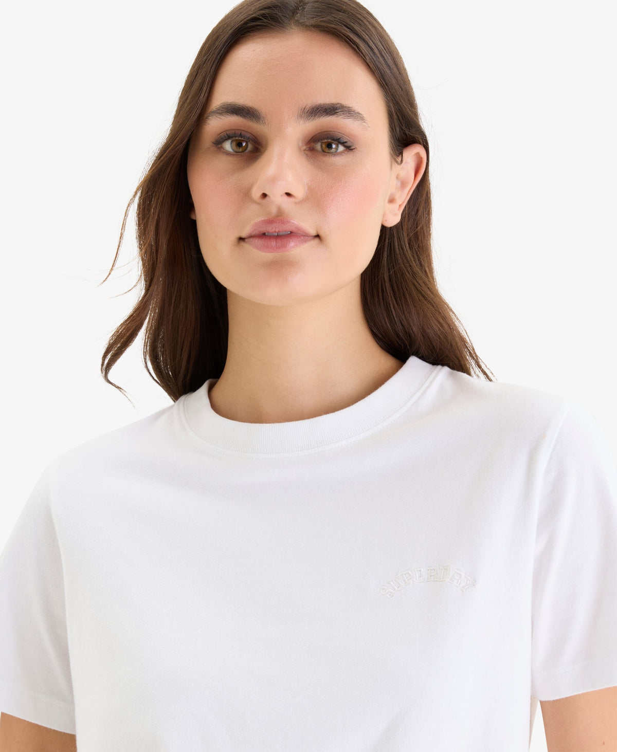 Essential Logo Embroidered Tee | Optic