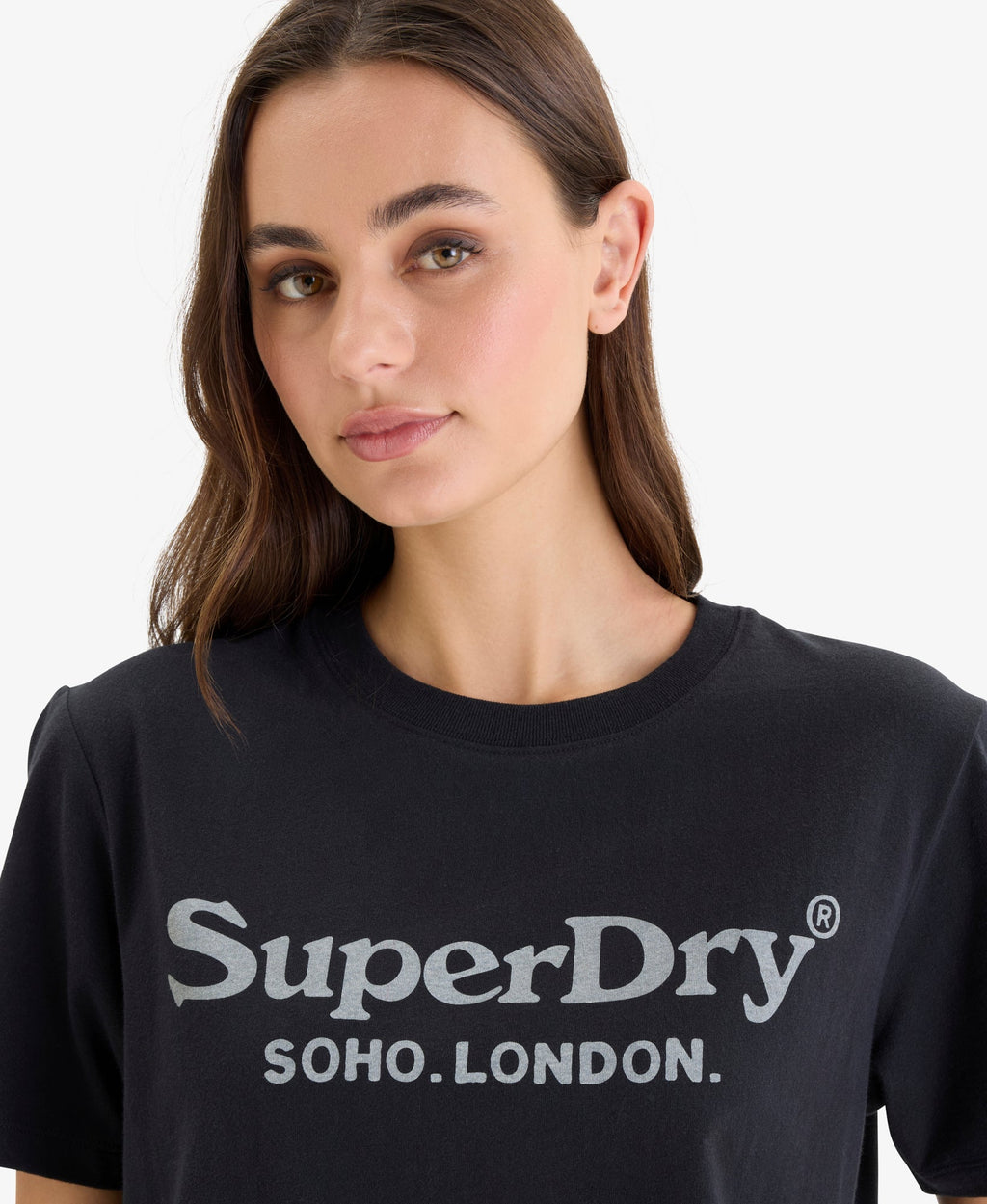 Venue Metallic Graphic Tee | Jet Black