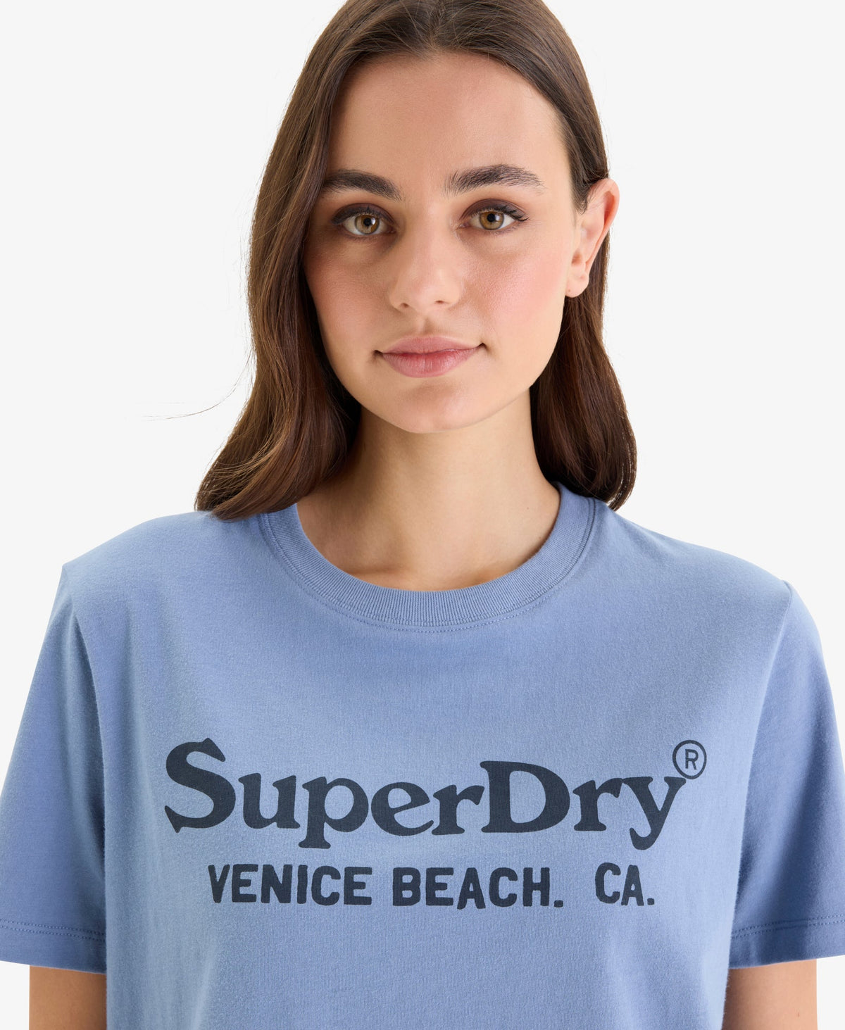 Venue Metallic Graphic Tee | Tidal Blue