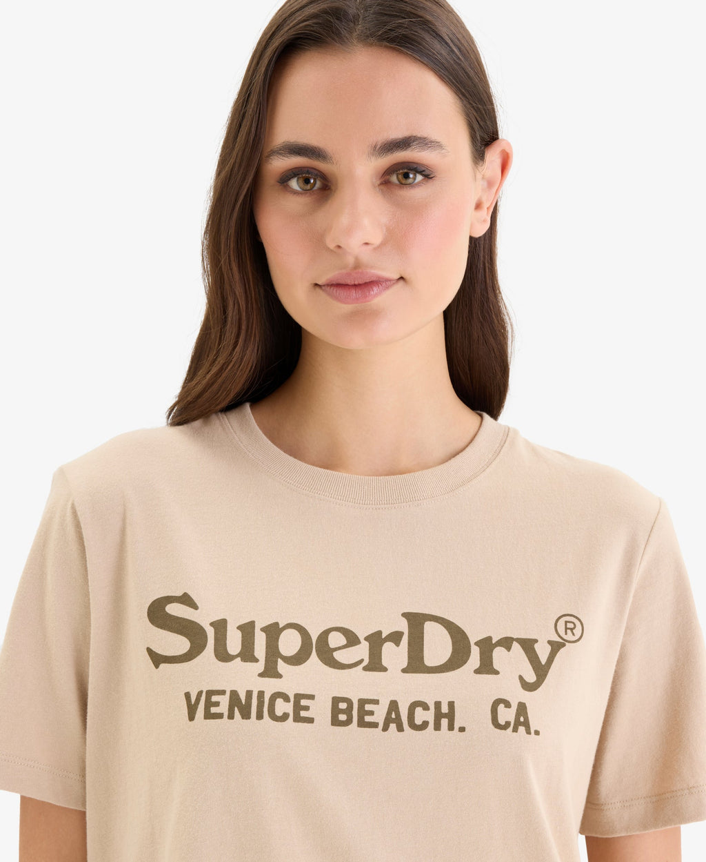 Venue Metallic Graphic Tee | Humis Beige