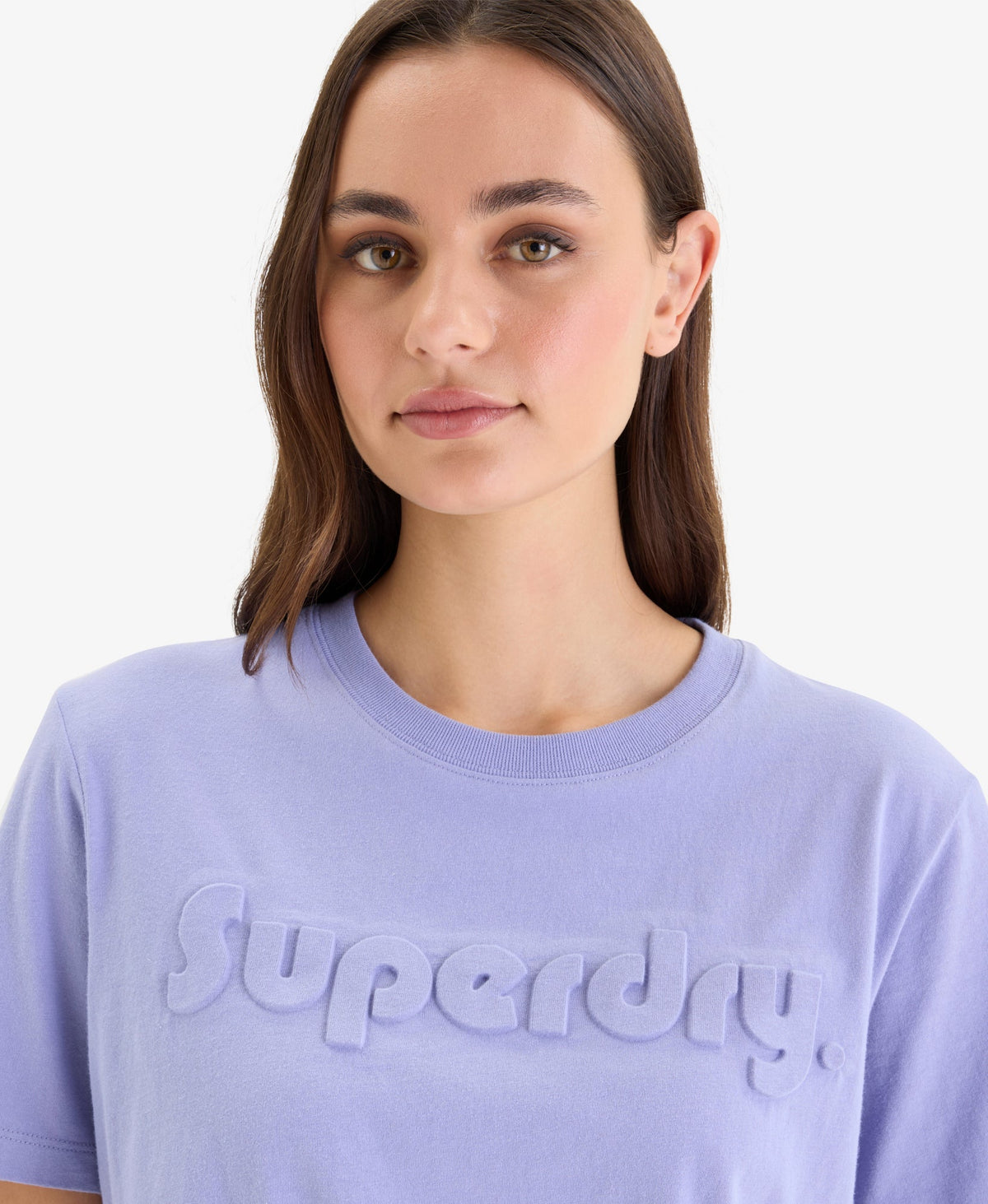 Embossed Logo Graphic Tee | Dull Purple