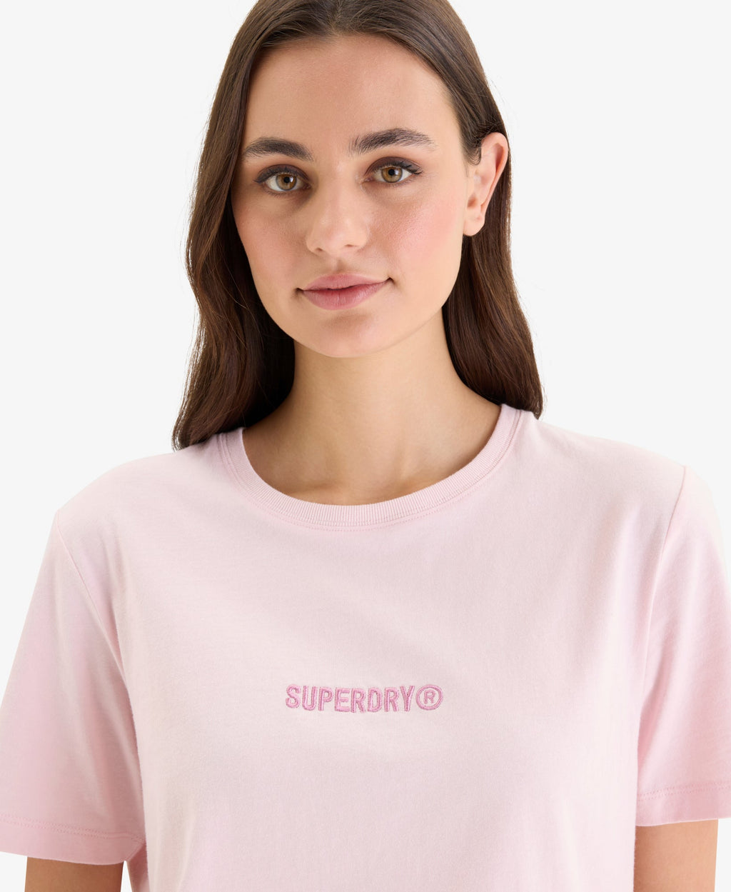 Micro Logo Tee | Chalk Pink