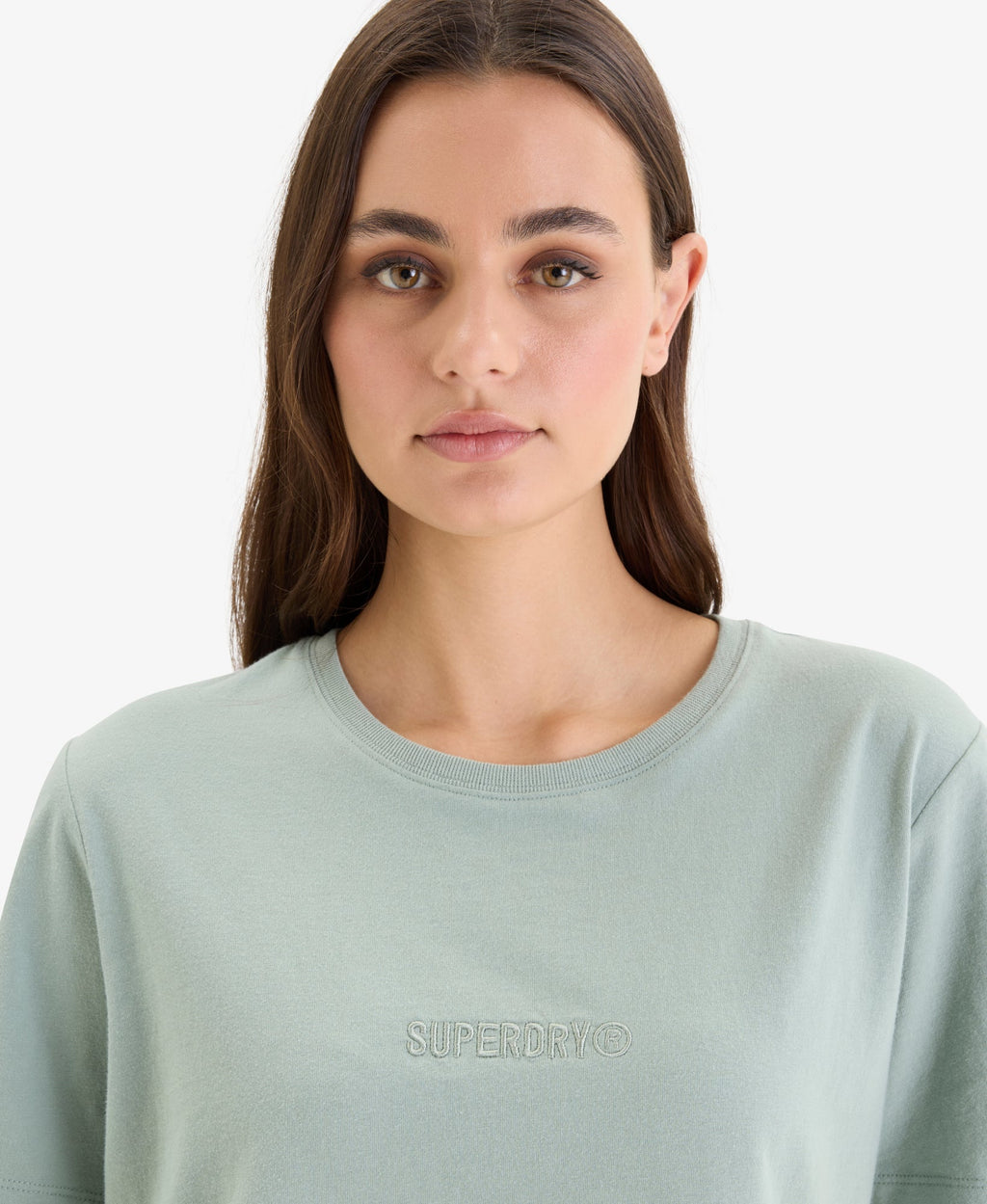 Micro Logo Tee | Light Jade Green