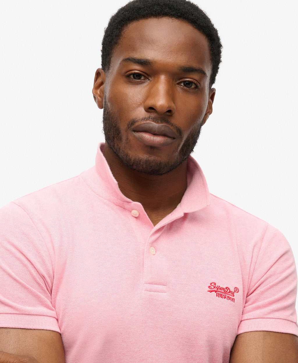 Classic Pique Polo | Light Pink Marle