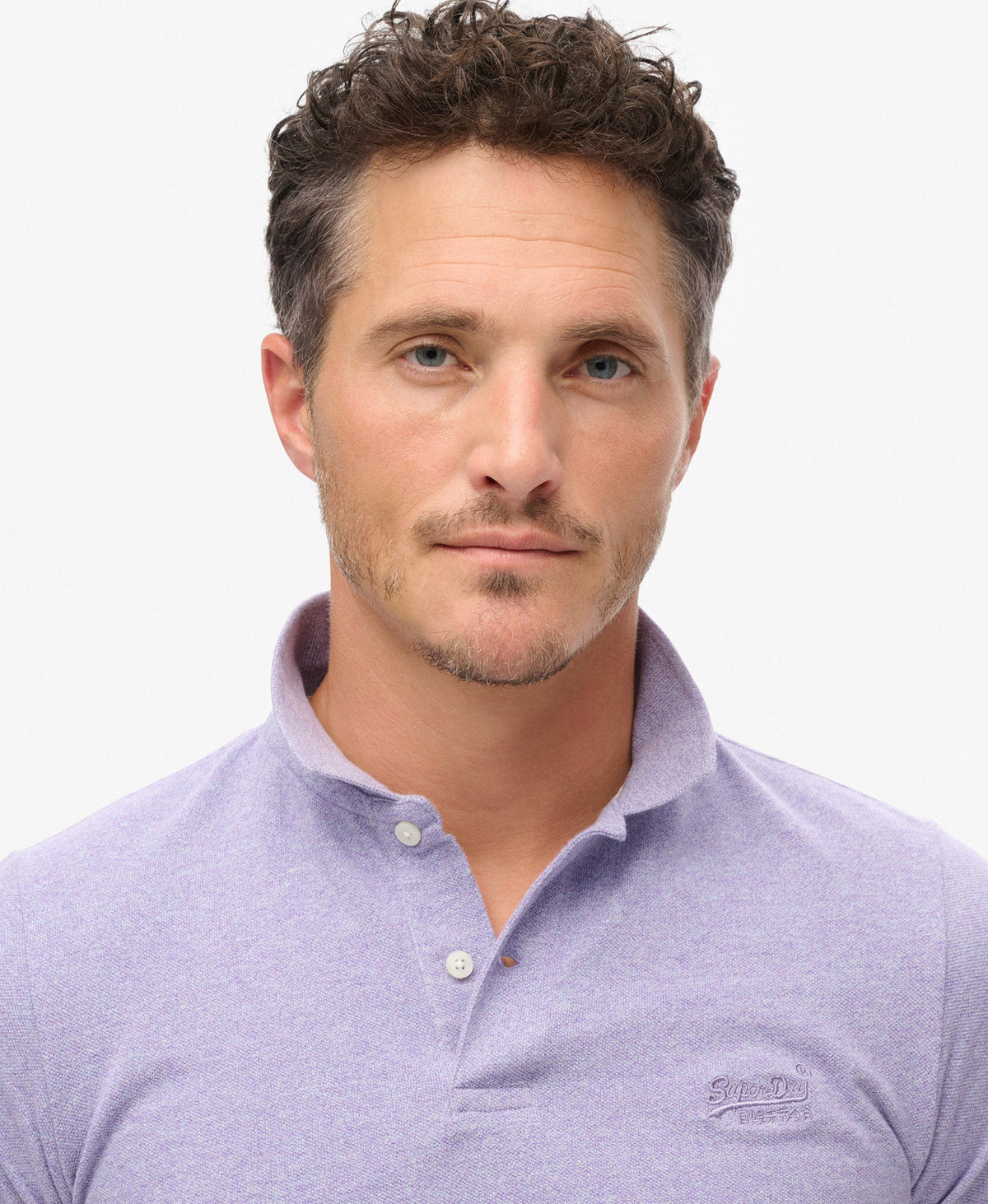 Classic Pique Polo | Iris Purple Marle
