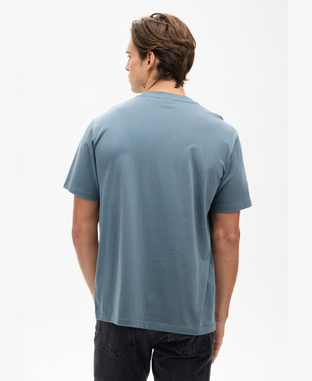 Micro Logo Tee | Stormy Weather Blue