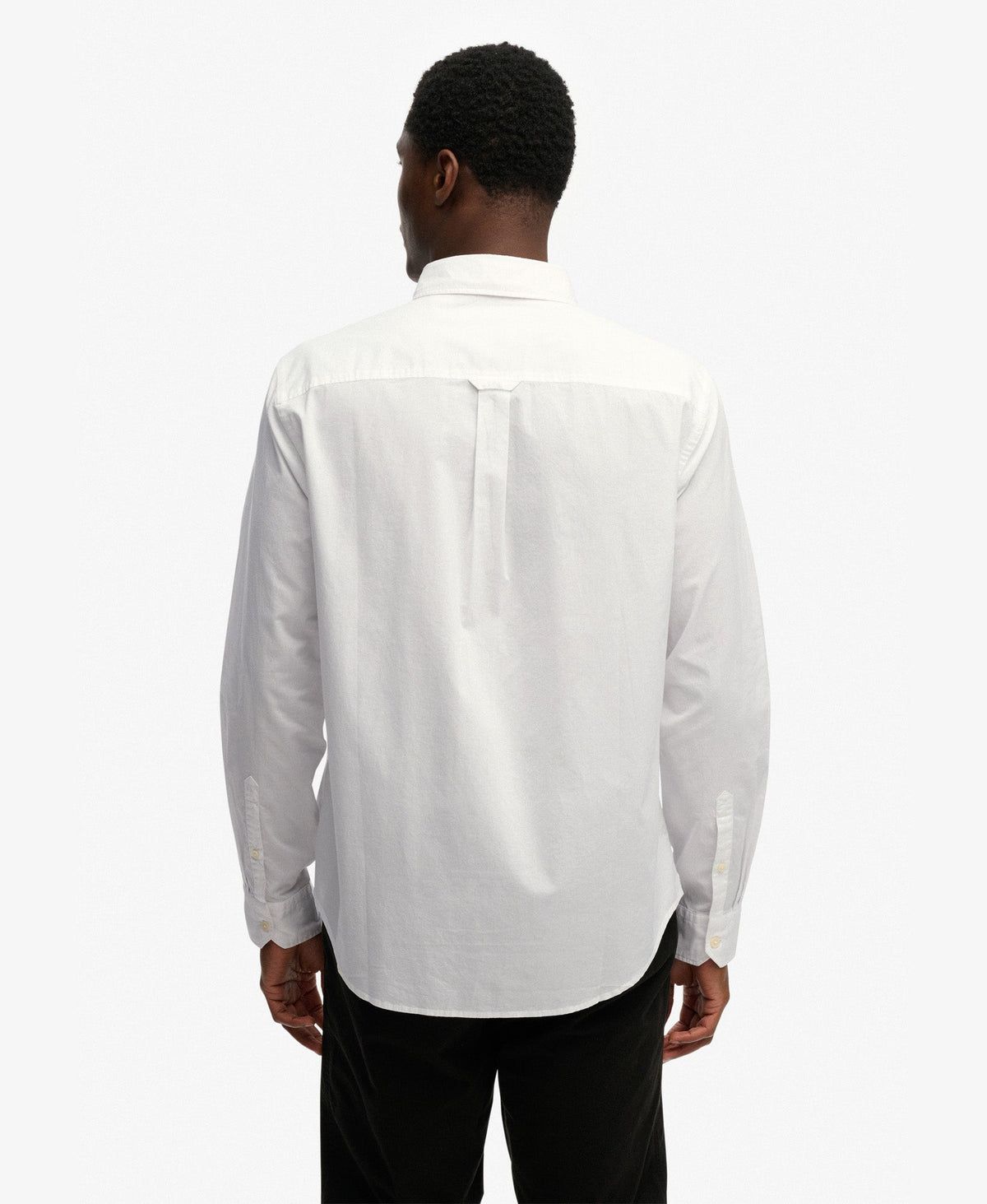 Cut Away Poplin Long Sleeve Shirt | Optic