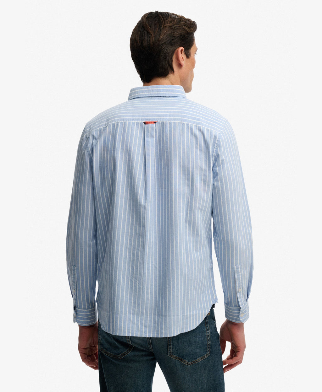 Essentials Oxford Shirt | Broker Blue Stripe