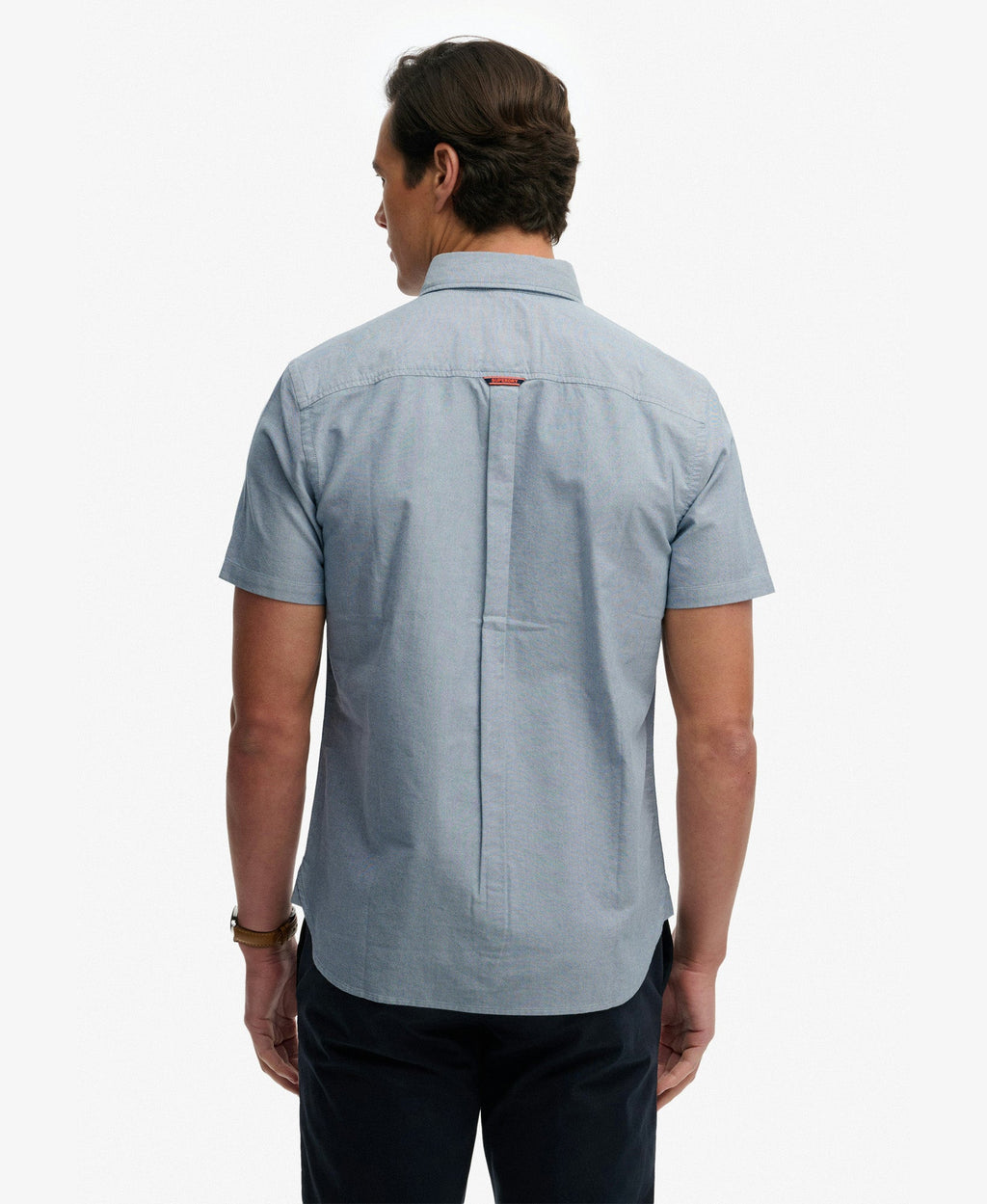 Oxford Short Sleeve Shirt | Deep Blue Chambray