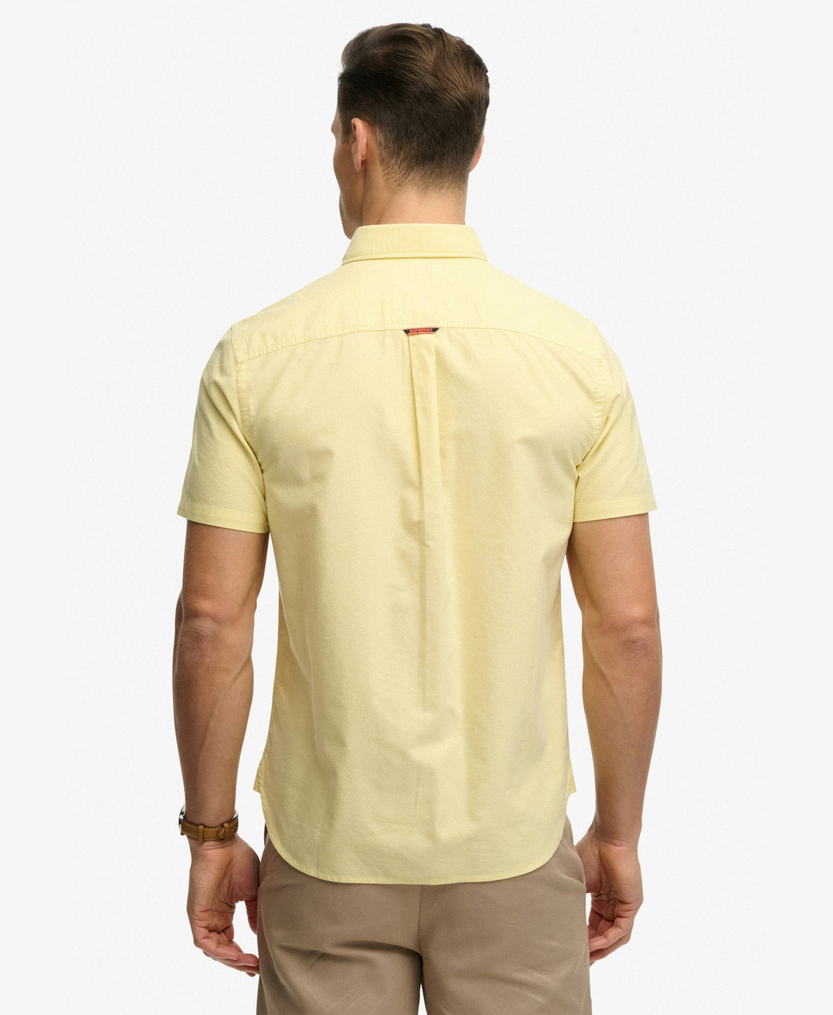 Oxford Short Sleeve Shirt | Lemon Chambray