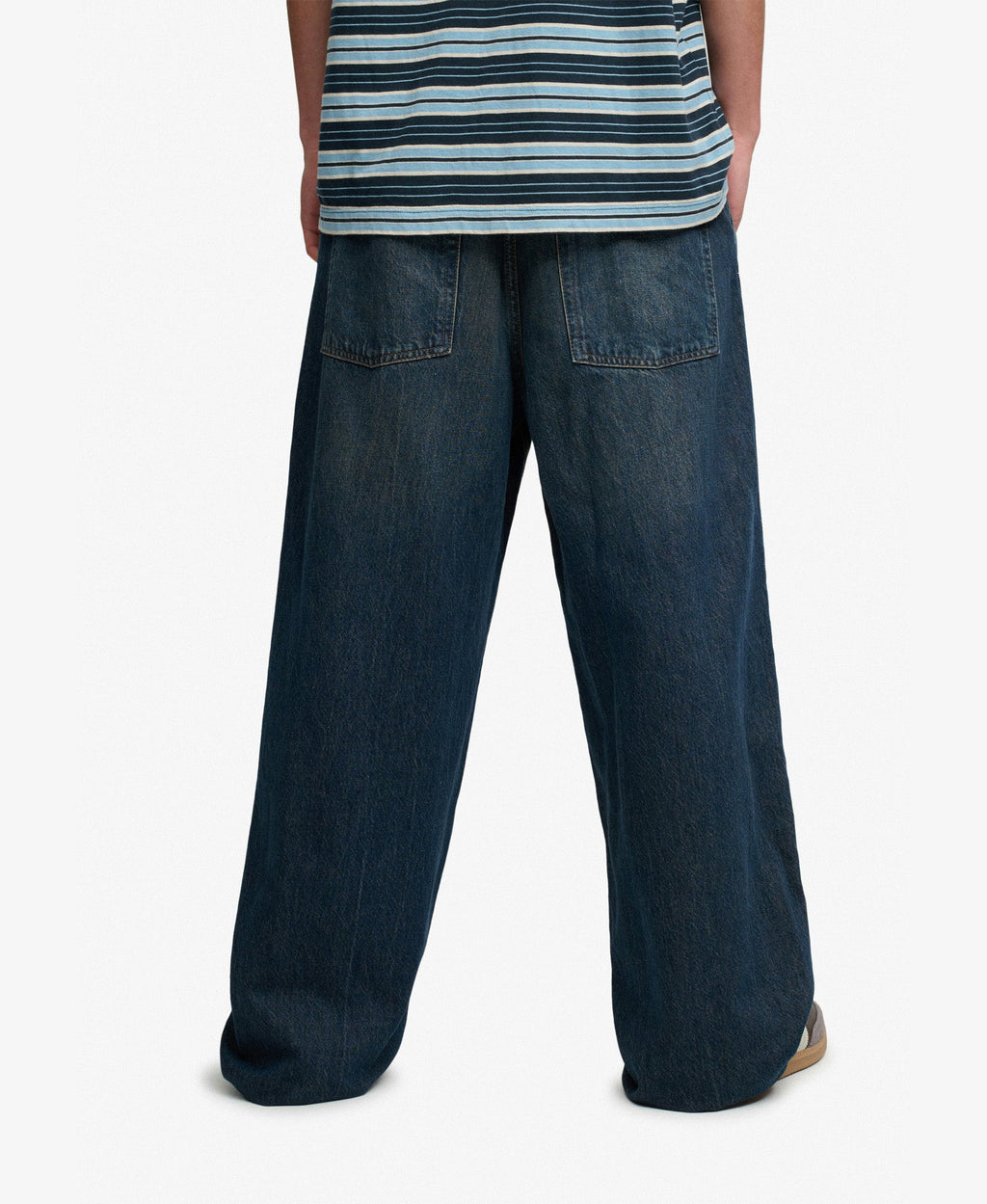 Oversized Rigid Washed Jean | Viper Vintage Indigo 32