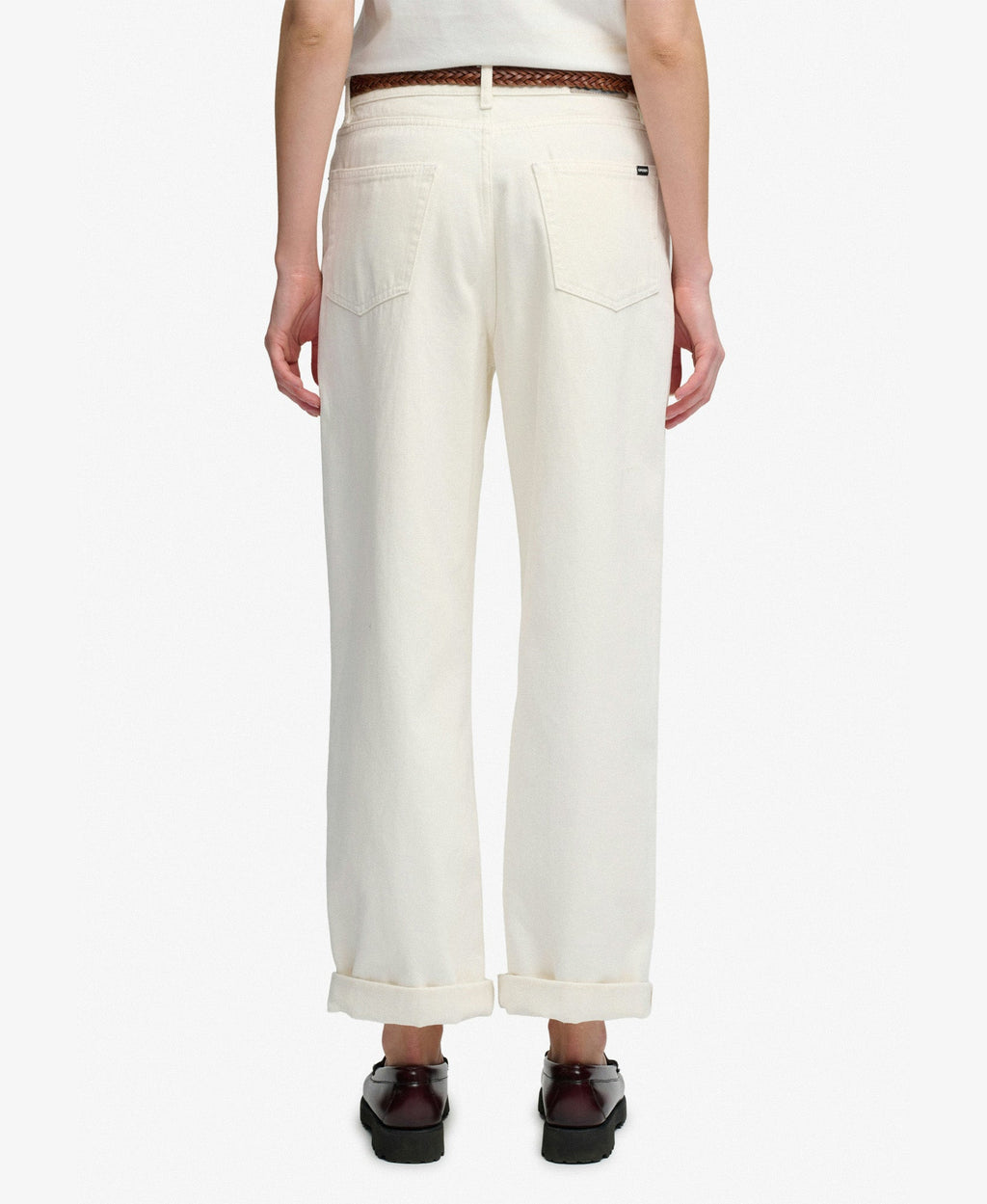 High Rise Wide Leg Jean | Ecru Denim 30