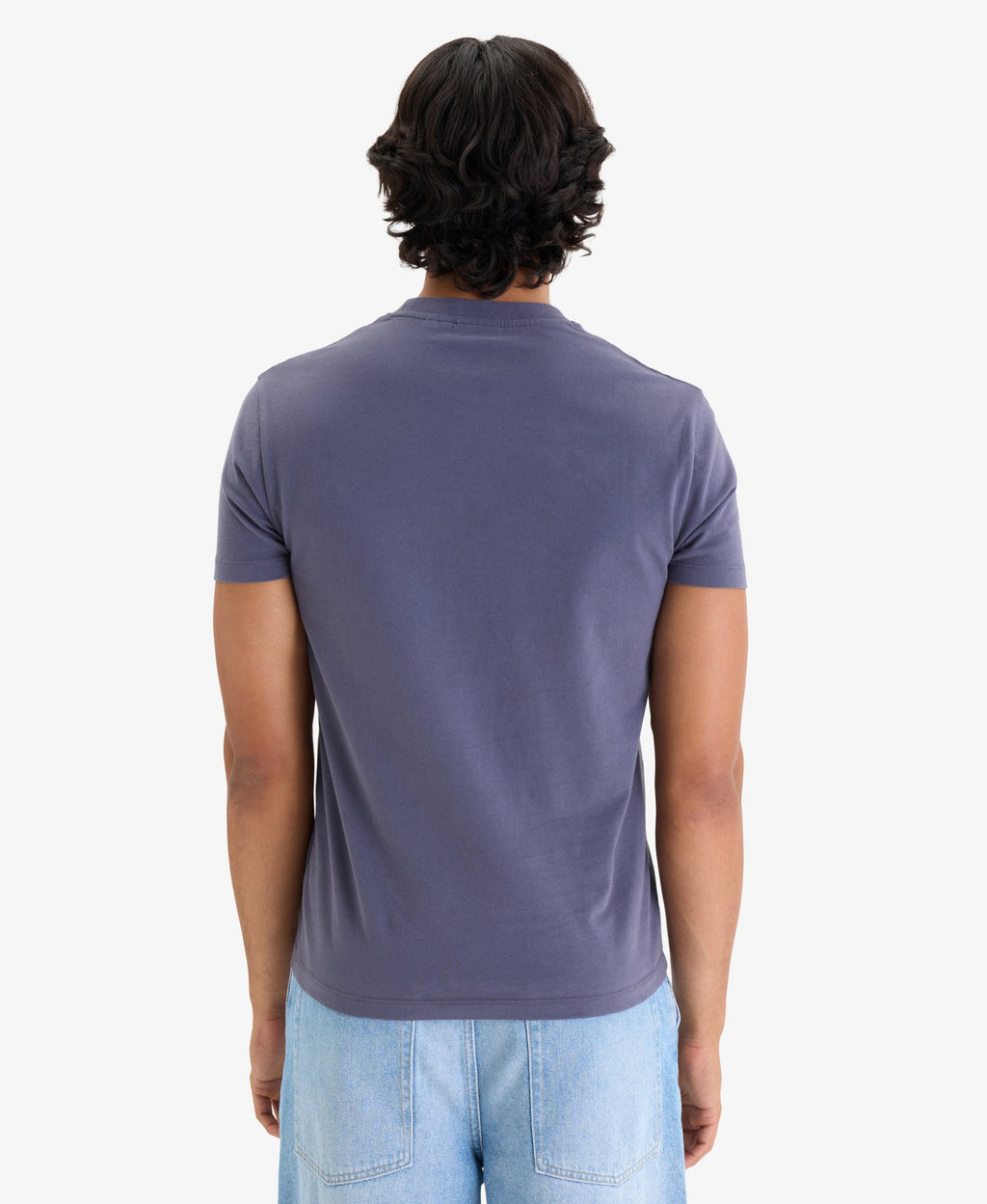 Essential Logo Embroidered Slim Fit Tee | Greystone