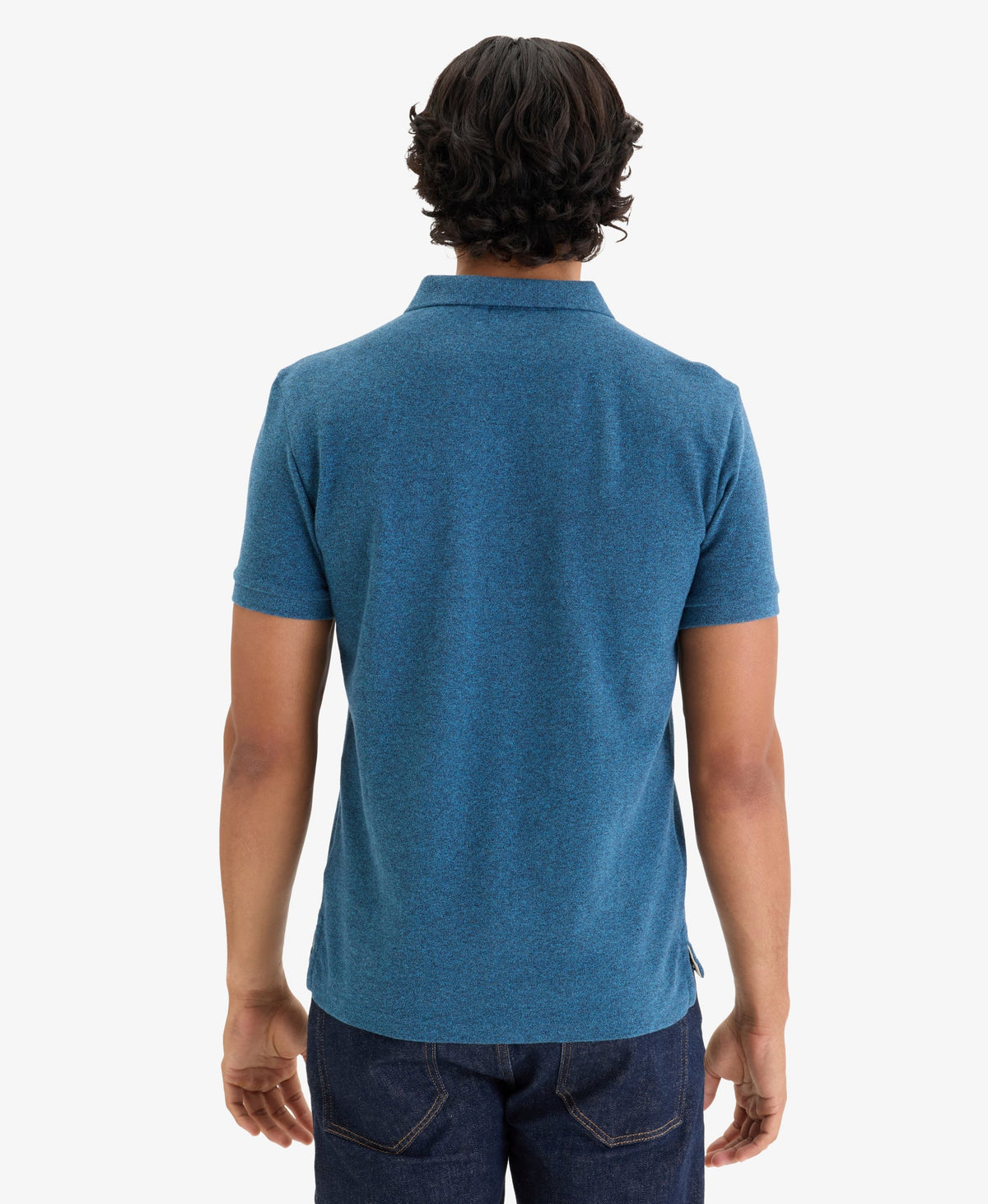 Classic Pique Polo | Charred Teal Grit