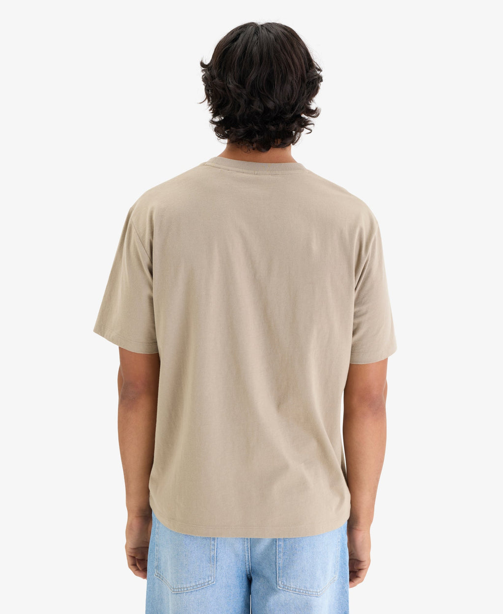 Micro Logo Tee | Winter Twig Beige