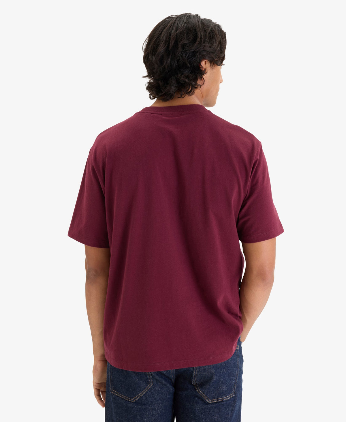 Micro Logo Tee | Tawny Port Red