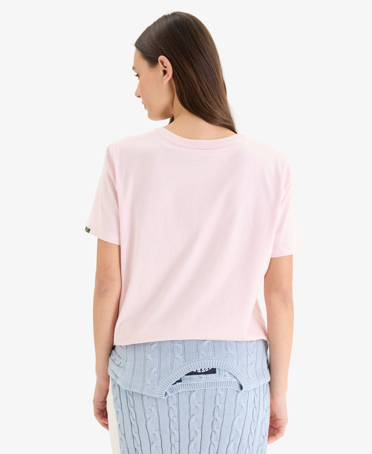 Micro Logo Tee | Chalk Pink