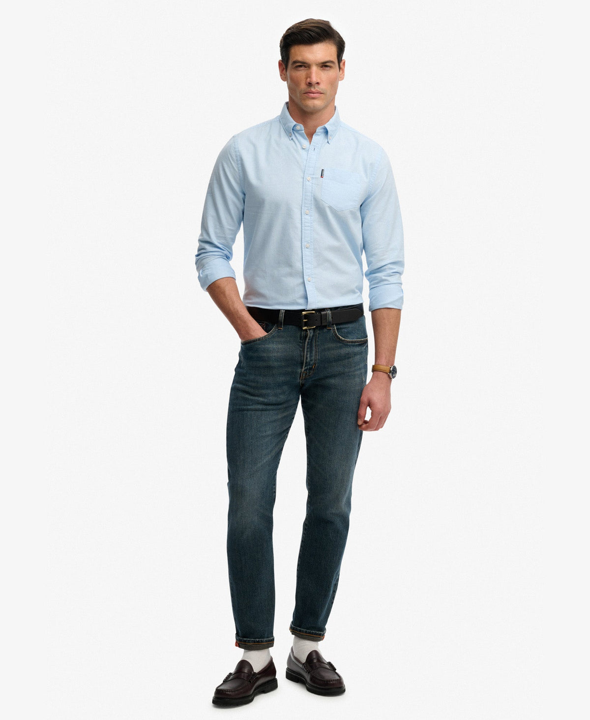 Essentials Oxford Shirt | Seafoam Blue