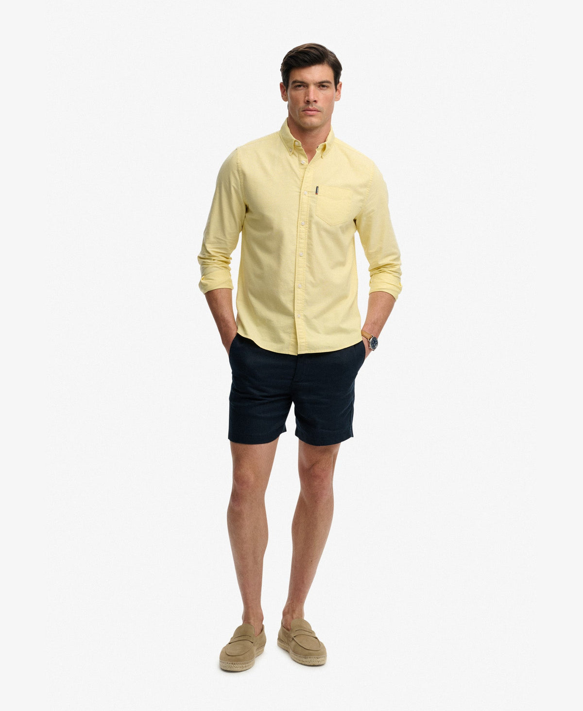 Essentials Oxford Shirt | Lemon Chambray
