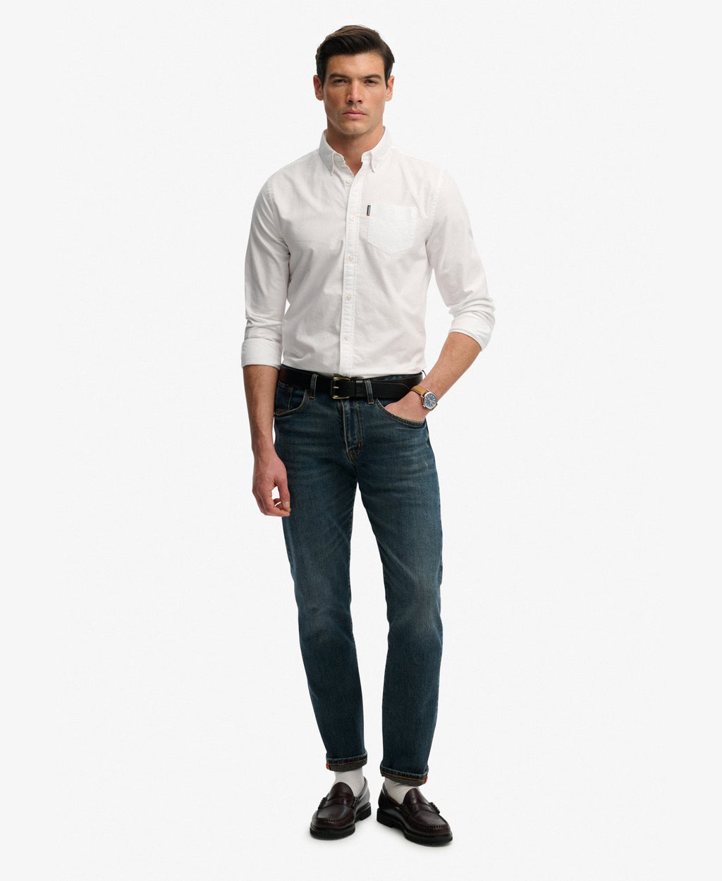 Essentials Oxford Shirt | Optic White Oxford