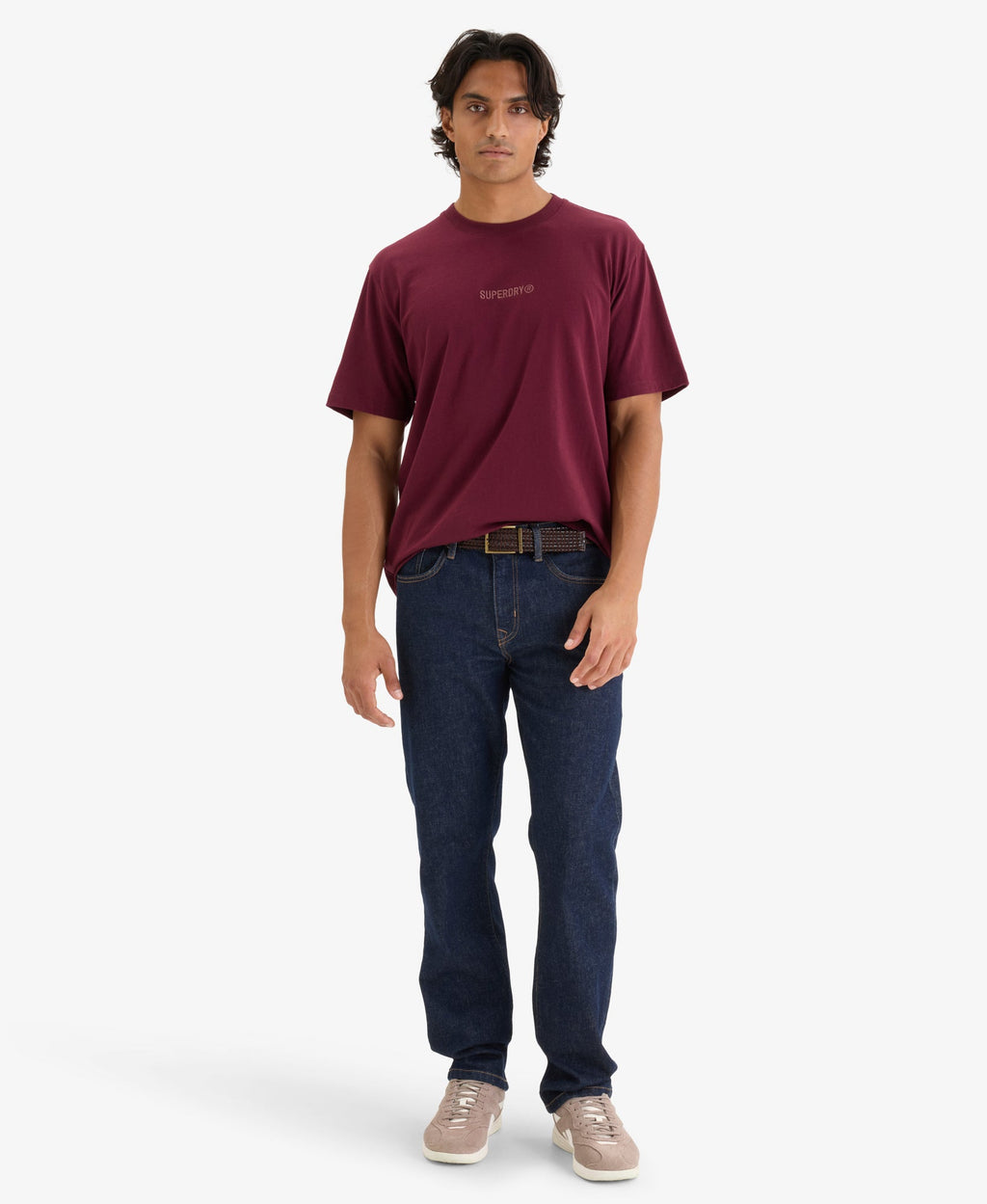 Micro Logo Tee | Tawny Port Red