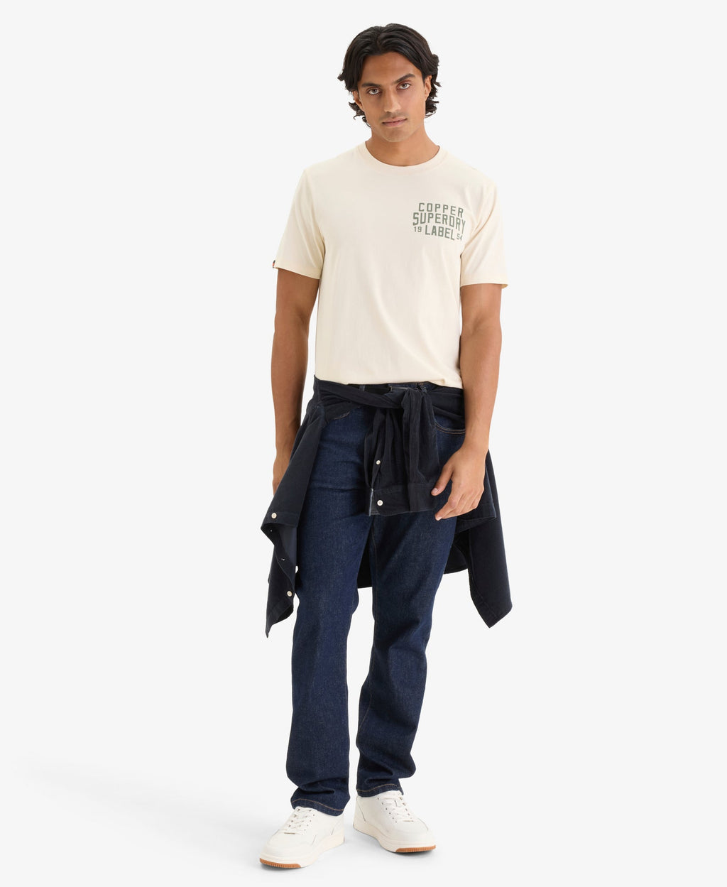 Copper Label Chest Tee | Oatmeal Beige