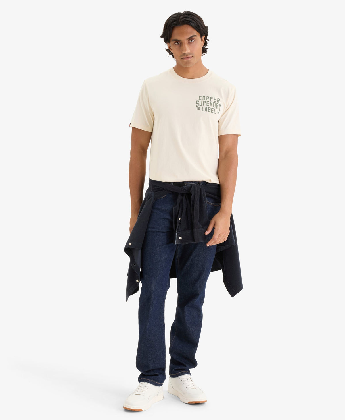 Copper Label Chest Tee | Oatmeal Beige