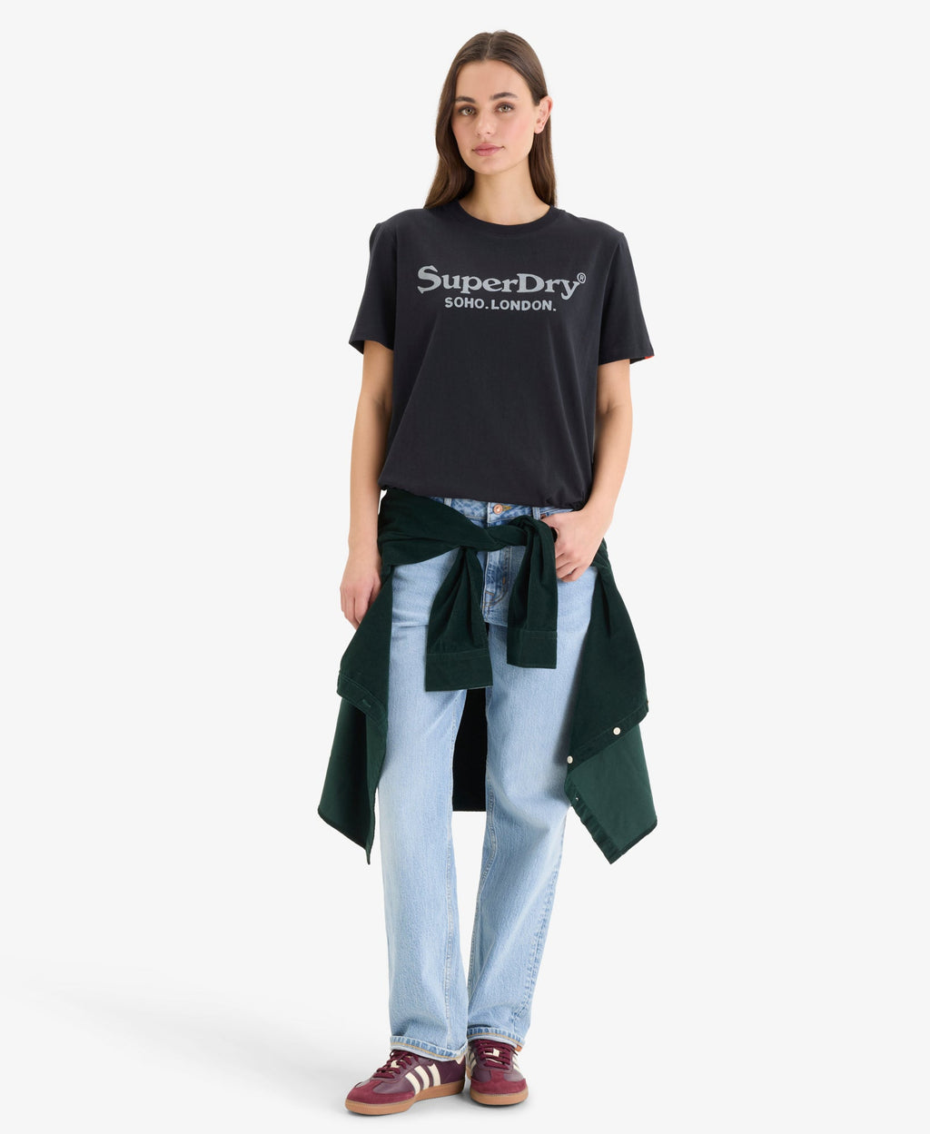 Venue Metallic Graphic Tee | Jet Black