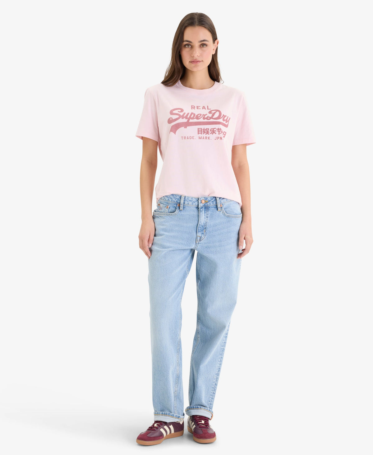 Vintage Logo Relaxed Tee | Chalk Pink
