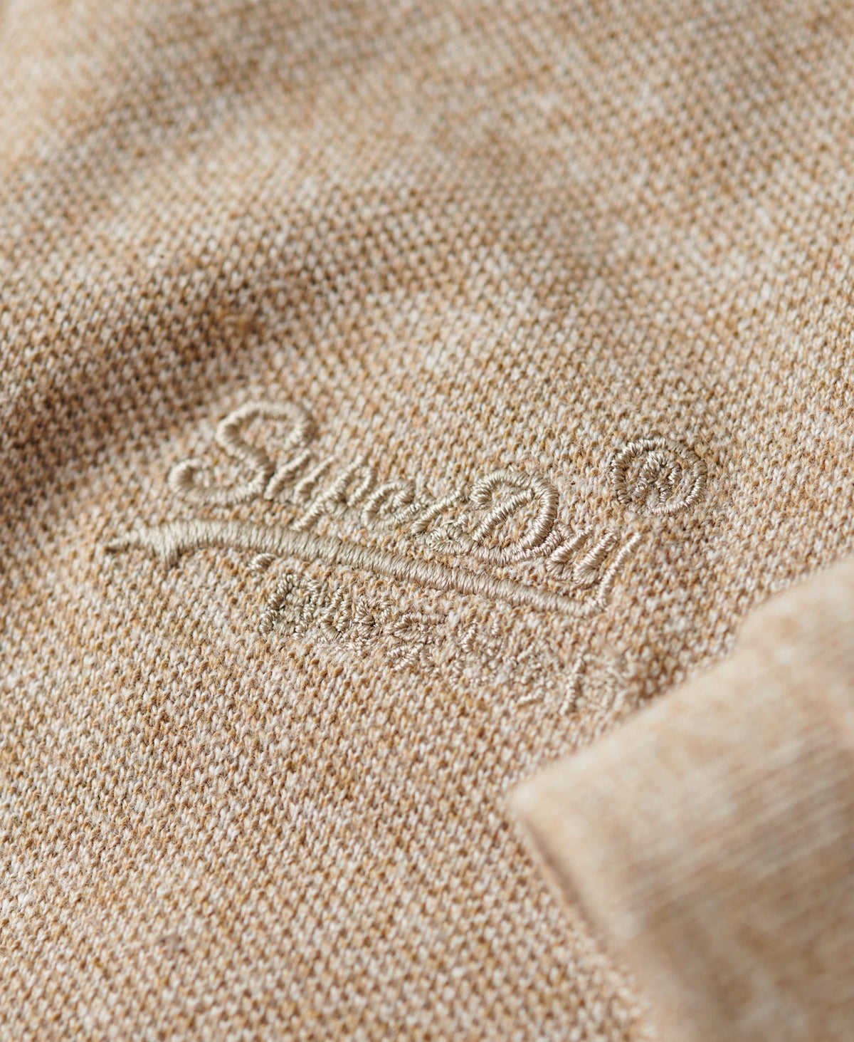 Classic Pique Polo | Tan Brown Fleck Marle