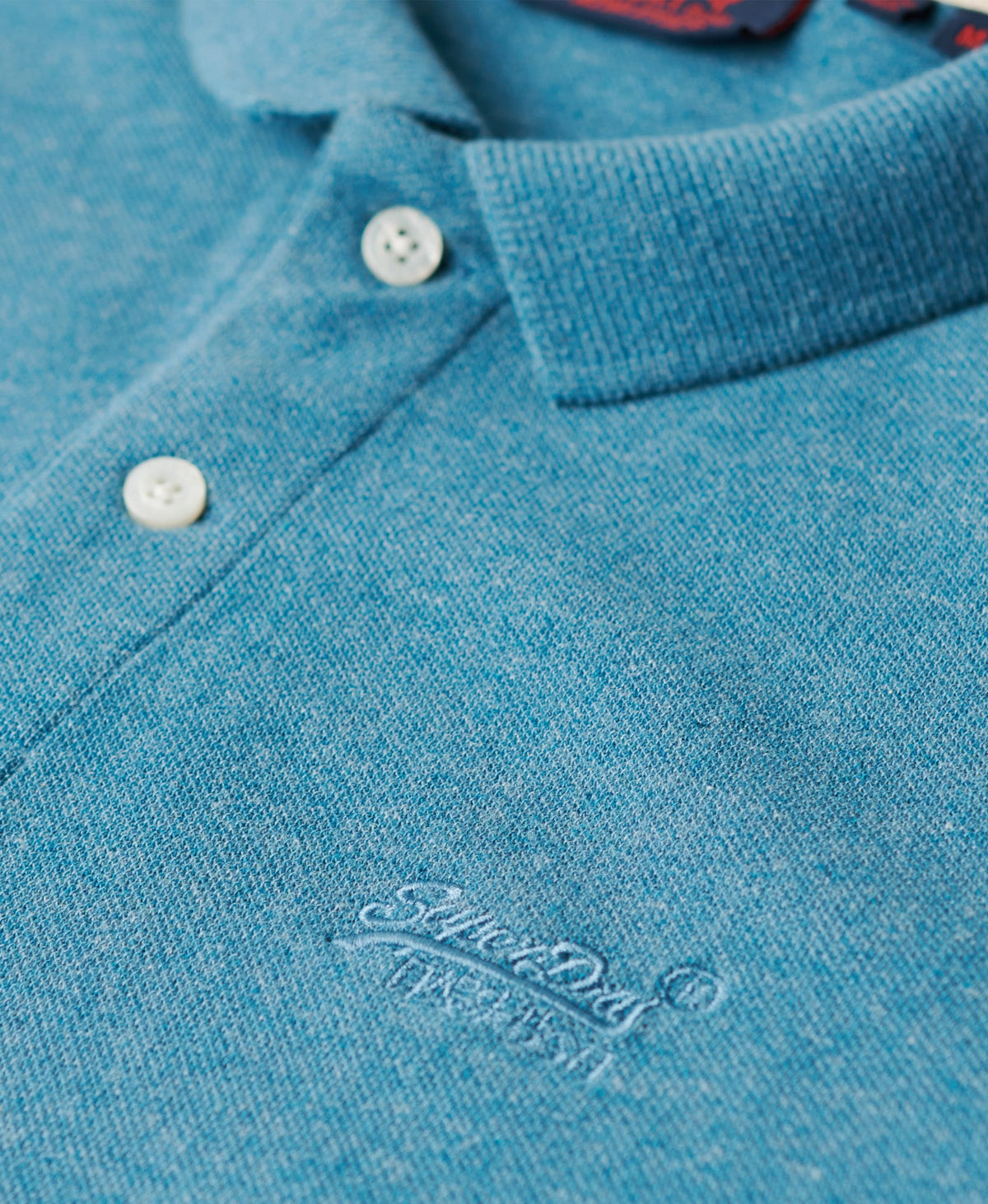 Classic Pique Polo | Alaskan Blue Marle