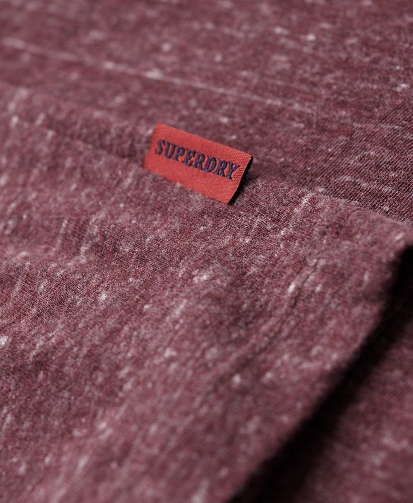 Essential Logo Embroidered Tee | Burgundy Heather