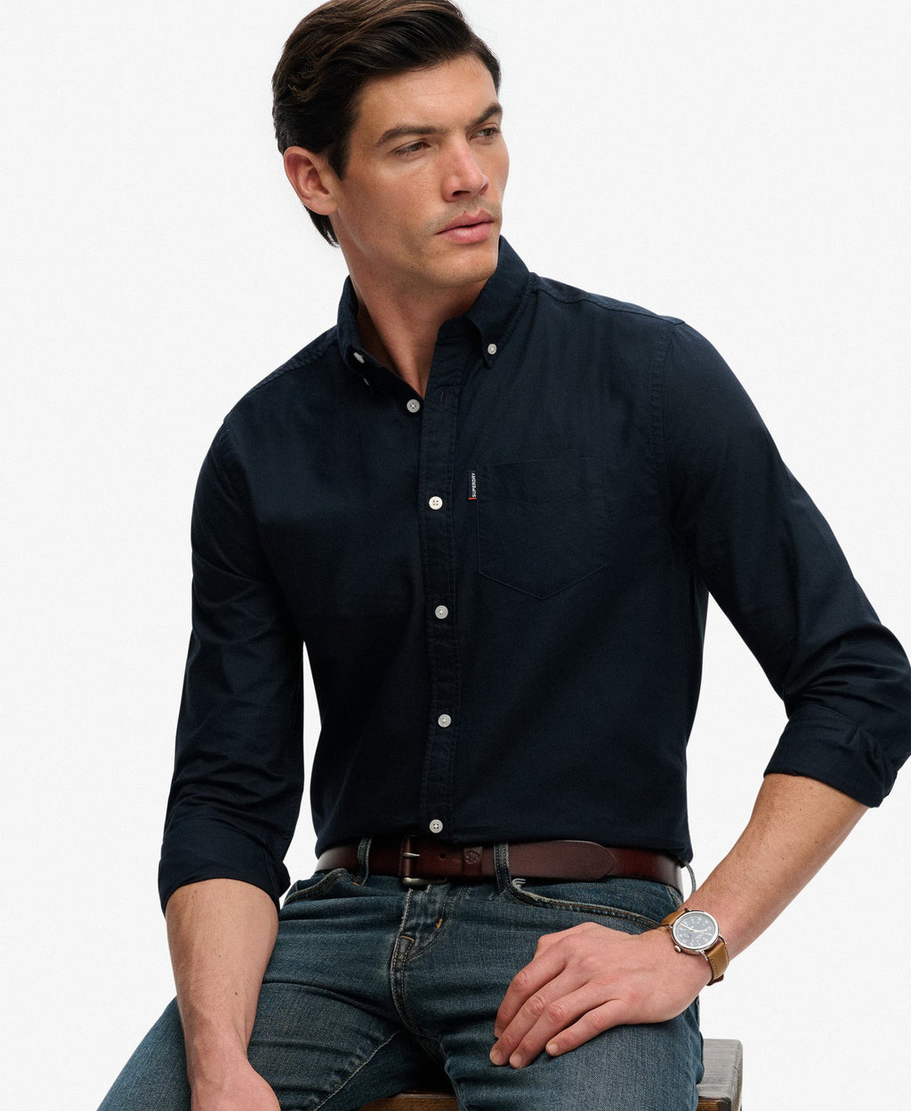 Essentials Oxford Shirt | Eclipse Navy