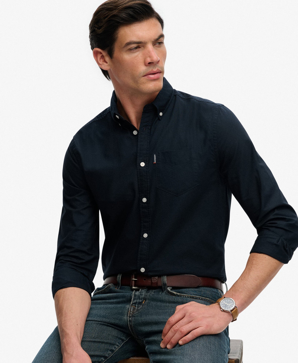 Essentials Oxford Shirt | Eclipse Navy
