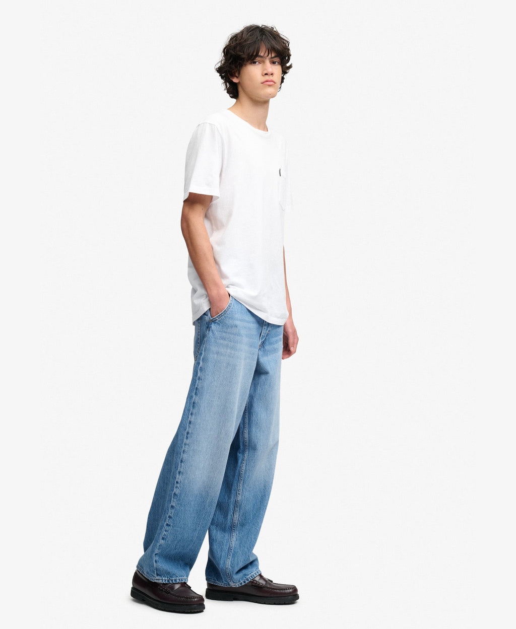 Oversized Rigid Washed Jean | Fairfield Light Blue 32