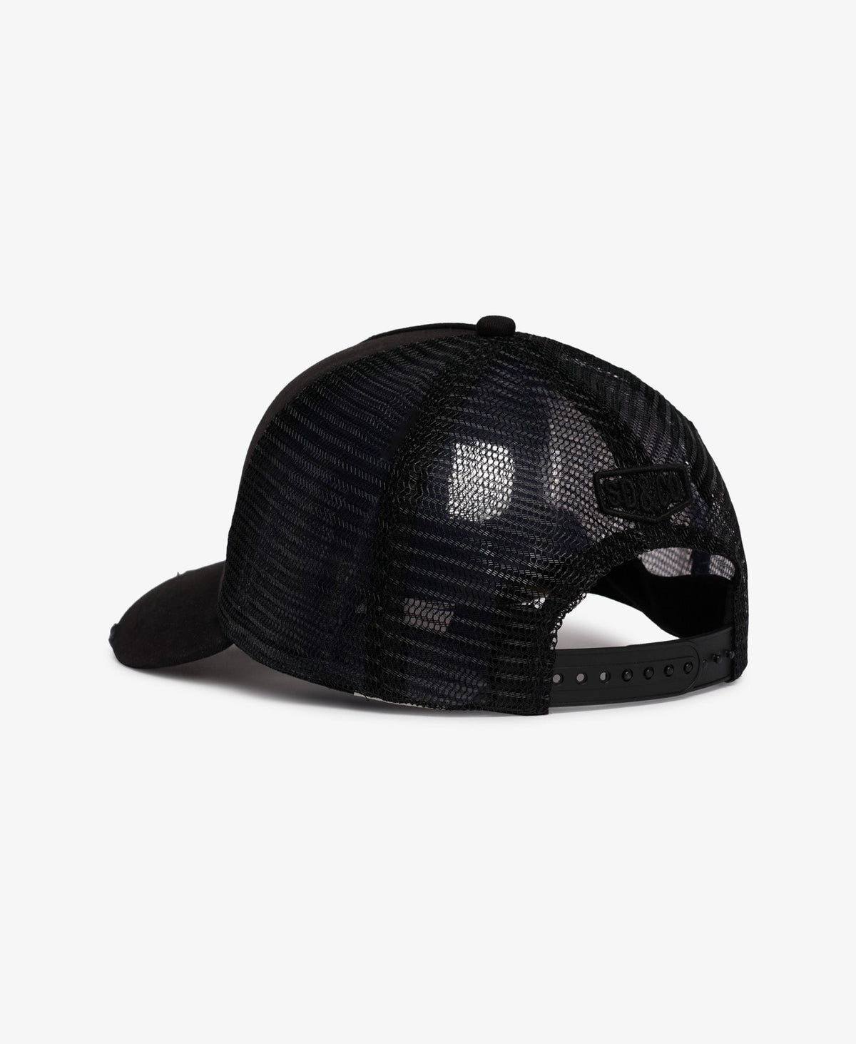 Mesh Trucker Cap | Black/Black