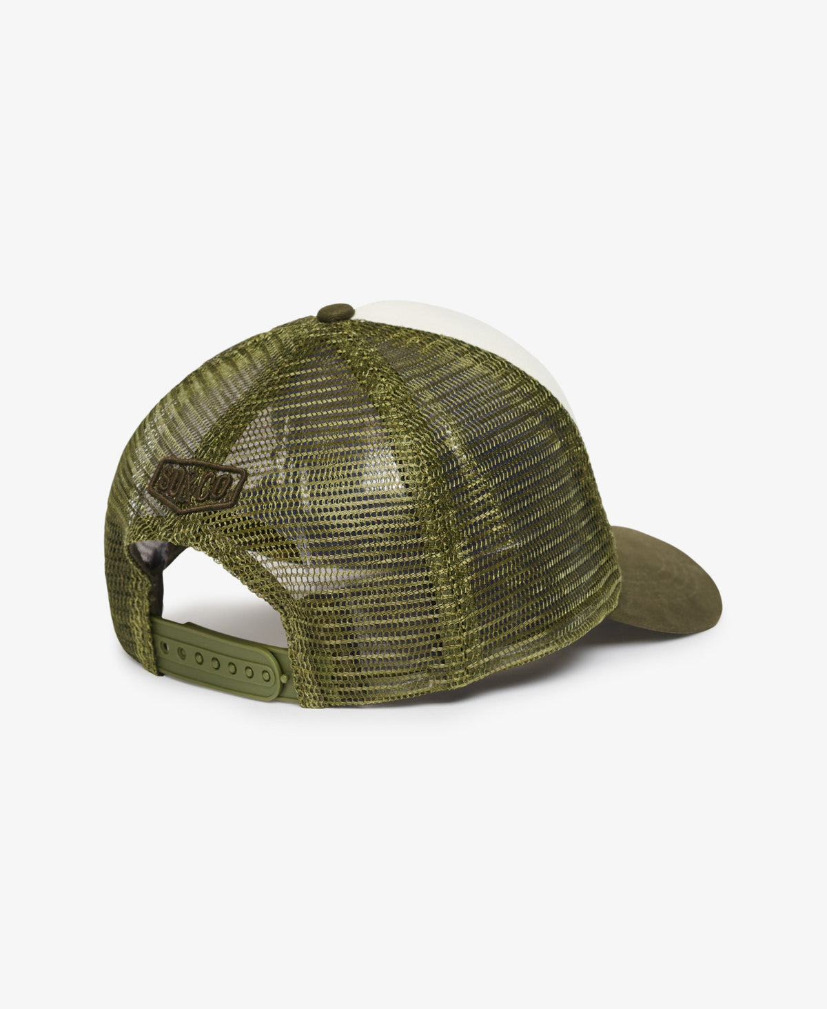 Mesh Trucker Cap | Khaki/Ecru