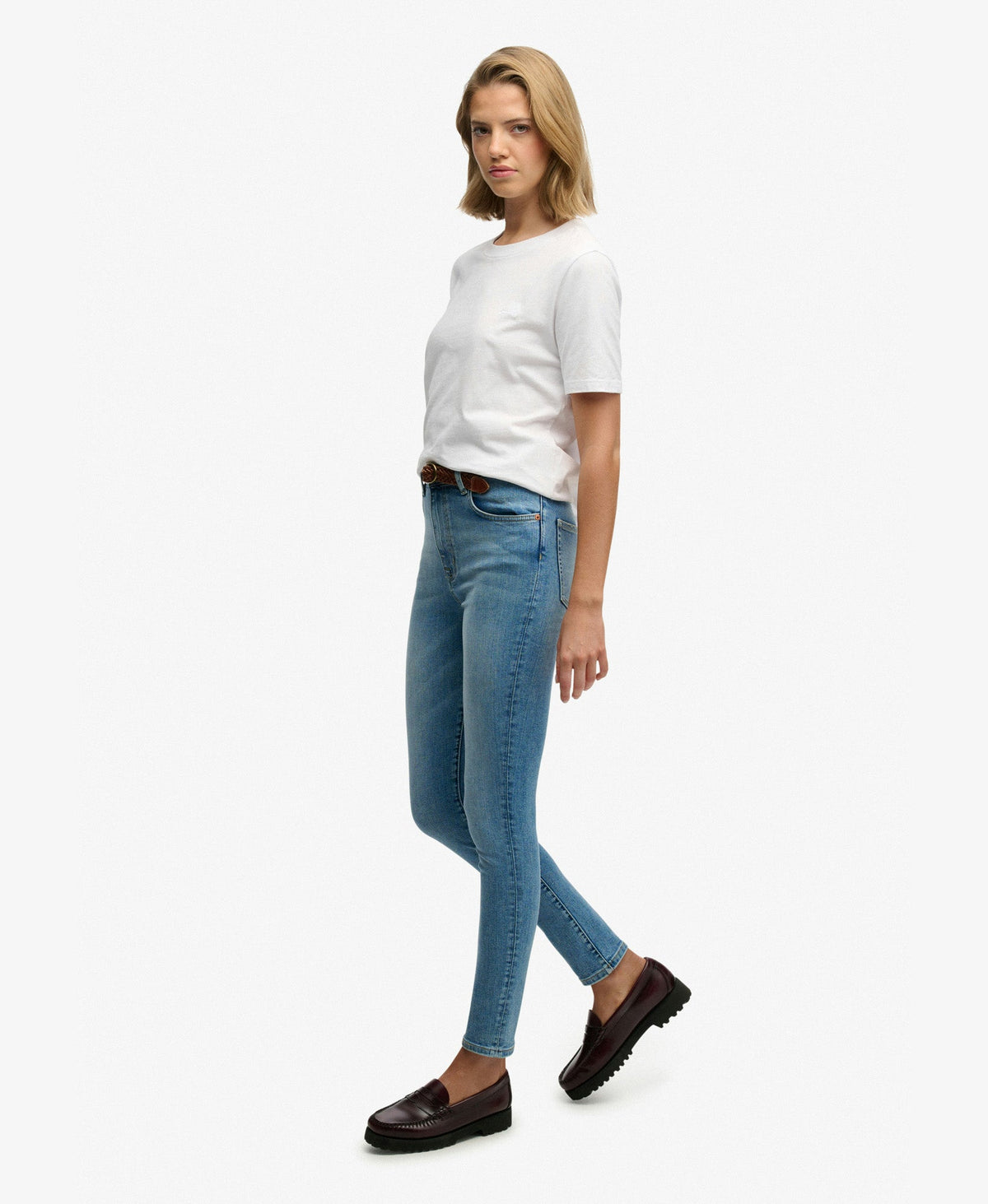 High Rise Skinny Jean | Mid Blue 30