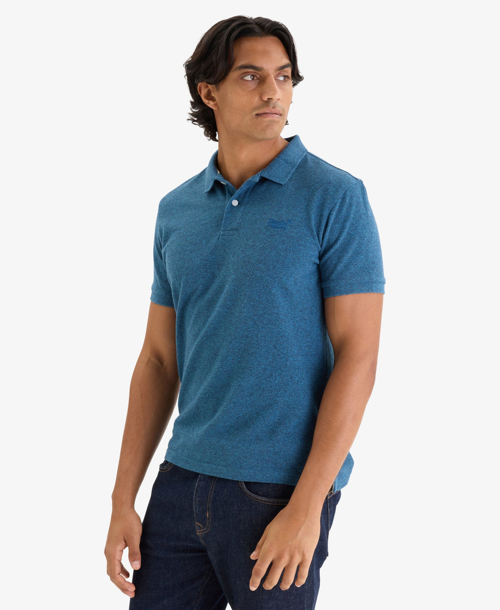 Classic Pique Polo | Charred Teal Grit